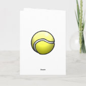 Tennis Break Point Happy Birthday Card Karte (Rückseite)