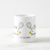 Tennis Bride braucht Koffeinkorrektur Kaffeetasse (Mittel)