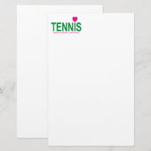 Tennis Briefpapier (Vorne/Hinten)