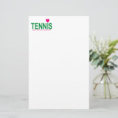 Tennis Briefpapier (Stehend Vorderseite)