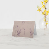 Tennis Cats Karte (Gelbe Blume)