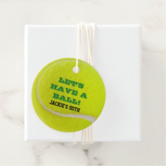 Tennis Celebration Geschenkanhänger (Beispiel)