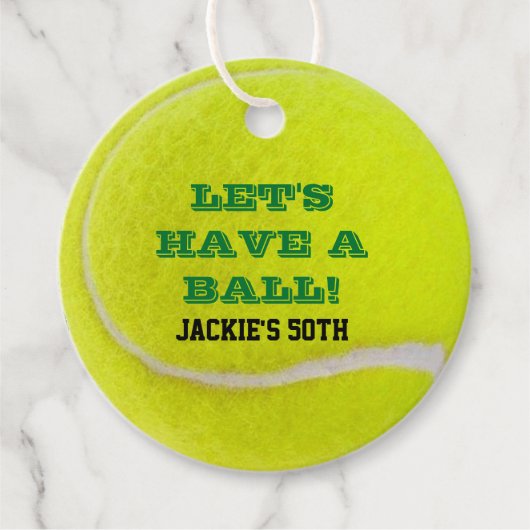 Tennis Celebration Geschenkanhänger (Vorderseite)