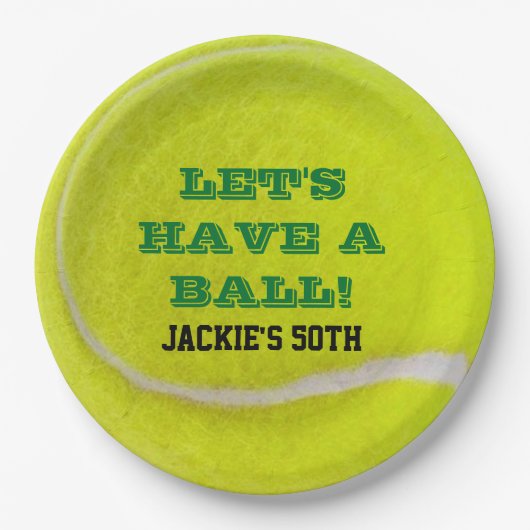 Tennis Celebration Pappteller (Vorderseite)