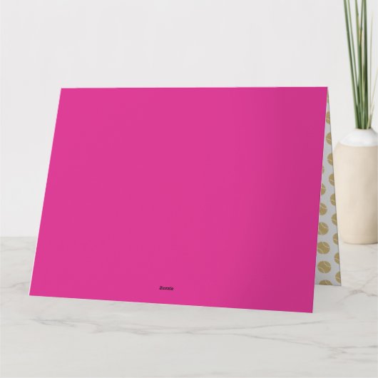 Tennis Chic Pink Gold Custom geklappt Vielen Dank Dankeskarte (Rückseite)