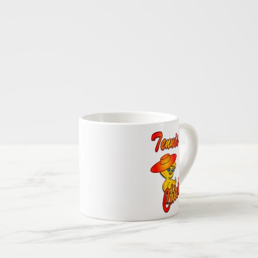 Tennis Chick #5 Espressotasse (Vorderseite Rechts)