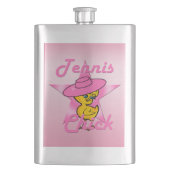 Tennis Chick #8 Flachmann (Vorderseite)