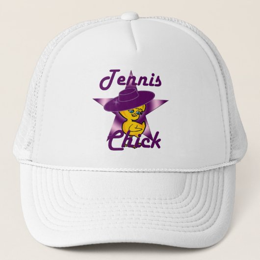 Tennis Chick #9 Truckerkappe (Vorderseite)