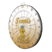 Tennis Chick Dartscheibe (Vorderseite rechts)