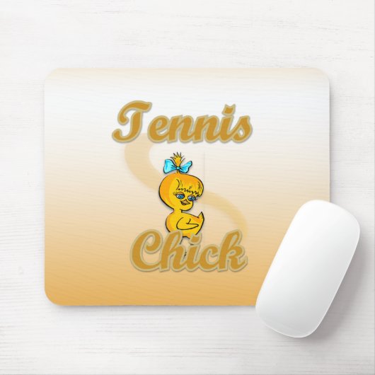 Tennis Chick Mousepad (Mit Mouse)