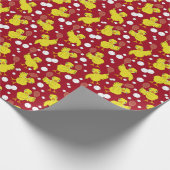 Tennis Chick Muster Wrapping Paper Geschenkpapier (Ecke)