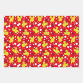 Tennis Chick Muster Wrapping Paper Geschenkpapier Set (Vorderseite 2)