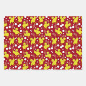 Tennis Chick Muster Wrapping Paper Geschenkpapier Set (Vorderseite)