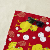 Tennis Chick Pattern Beach Handtuch (Beispiel)