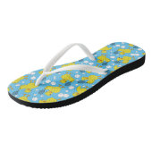 Tennis Chick Pattern Dreh Flop Badesandalen (Schrägansicht)