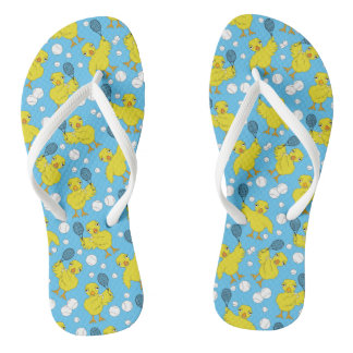 Tennis Chick Pattern Dreh Flop Badesandalen