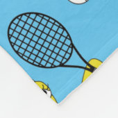 Tennis Chick Pattern Fleece Blanket (Ecke)