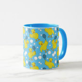 Tennis Chick Pattern Tasse (VorderseiteRechts)