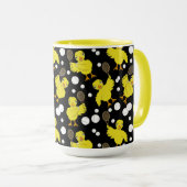 Tennis Chick Pattern Tasse (VorderseiteRechts)