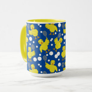 Tennis Chick Pattern Tasse
