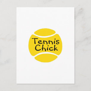 Tennis Chick Postkarte