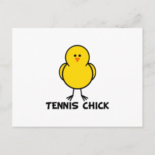 Tennis Chick Postkarte