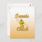 Tennis Chick Postkarte (Vorne/Hinten)