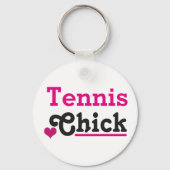 Tennis Chick Schlüsselanhänger (Vorderseite)