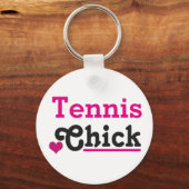 Tennis Chick Schlüsselanhänger (Vorderseite)
