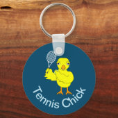 Tennis Chick Schlüsselanhänger (Vorderseite)