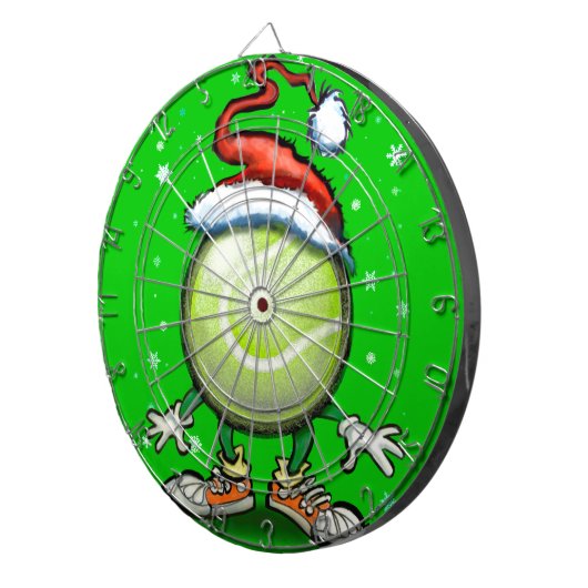 Tennis Christmas Dartscheibe (Vorderseite rechts)