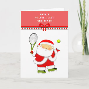 Tennis Christmas Feiertagskarte