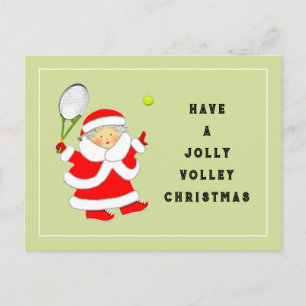 Tennis Christmas Feiertagspostkarte