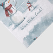 Tennis Christmas  Festive Snowman  Seidenpapier (Detail)