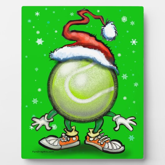 Tennis Christmas Fotoplatte (Vorderseite)