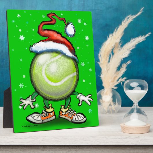 Tennis Christmas Fotoplatte (Seite)