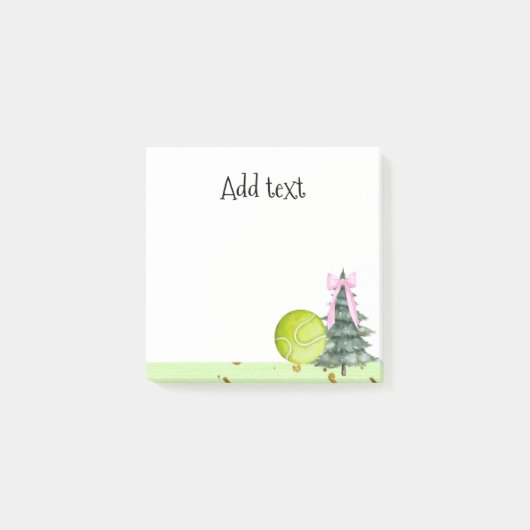Tennis Christmas Geeignete Geschenke für den Spiel Post-it Klebezettel (Vorderseite)