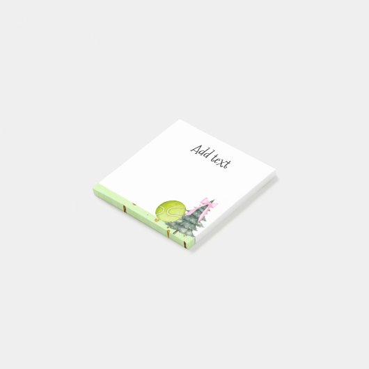 Tennis Christmas Geeignete Geschenke für den Spiel Post-it Klebezettel (angewinkelt)