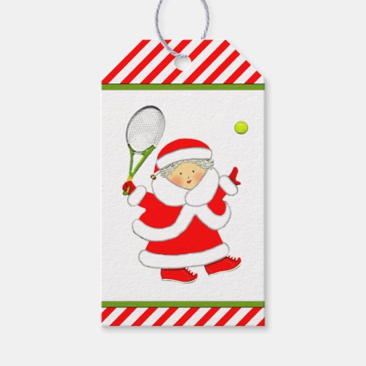 Tennis Christmas Geschenkanhänger (Vorderseite)