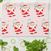Tennis Christmas Geschirrtuch (Gefaltet)