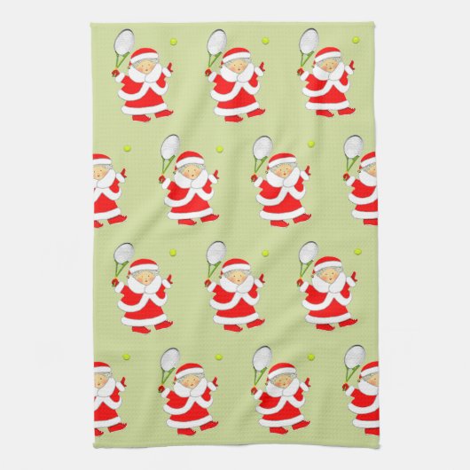 Tennis Christmas Geschirrtuch (Vertikal)