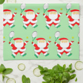 Tennis Christmas Geschirrtuch (Gefaltet)