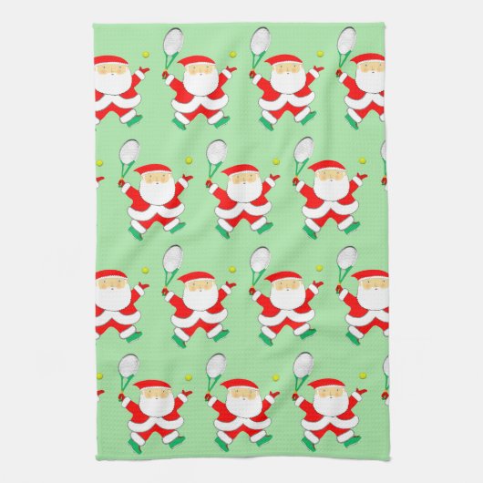 Tennis Christmas Geschirrtuch (Vertikal)