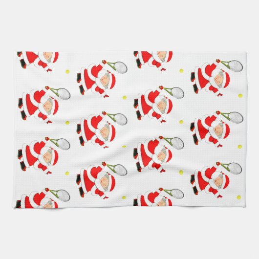 Tennis Christmas Geschirrtuch (Horizontal)