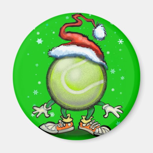 Tennis Christmas Magnet (Vorne)