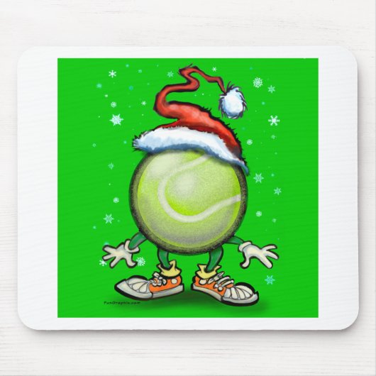 Tennis Christmas Mousepad (Vorne)