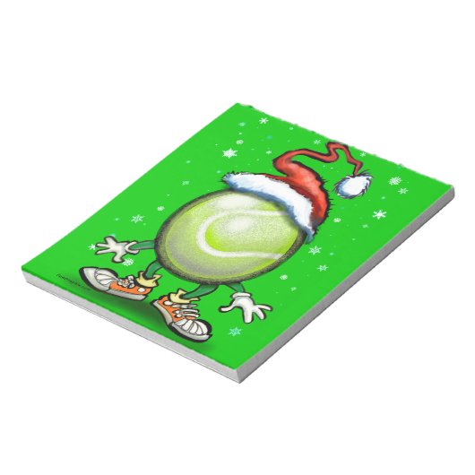 Tennis Christmas Notizblock (Rotiert)