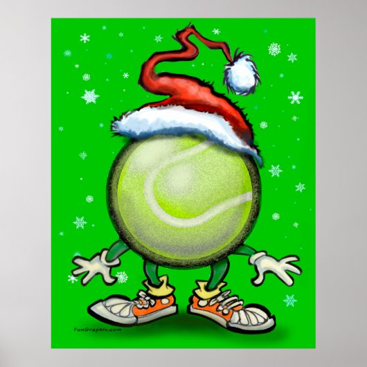 Tennis Christmas Poster (Vorne)