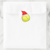Tennis Christmas Runder Aufkleber (Tasche)