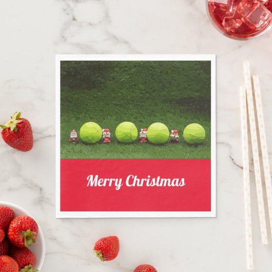 Tennis Christmas Serviette (Beispiel)